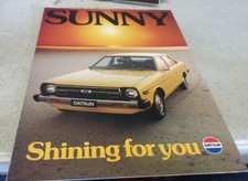1980s ?  DATSUN SUNNY Australian Sales Brochure 