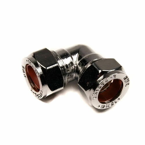 15mm chrome compression elbow - chrome,