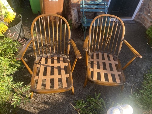 Pair mid century ercol - mid,