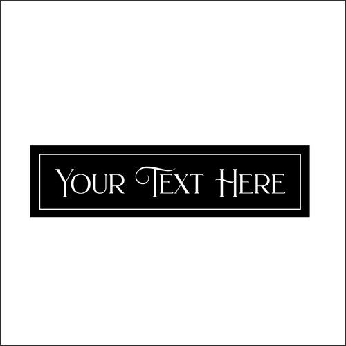 Personalised art deco - personalised, text