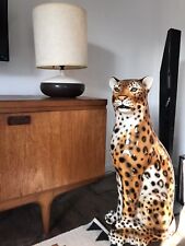 60s 70s crackle glaze lamp working 