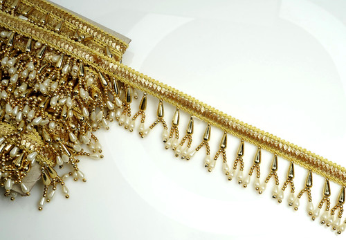 Meter beaded fringe drop - meter,