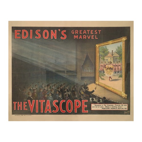 1896 edison vitascope poster - 1896,