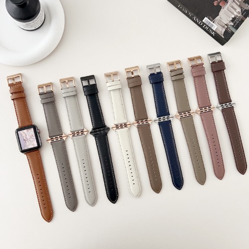 Leather watch strap for garmin - strap,