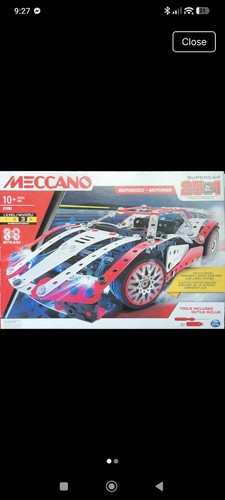 Meccano 21202 supercar 1 - meccano, 25-in-1