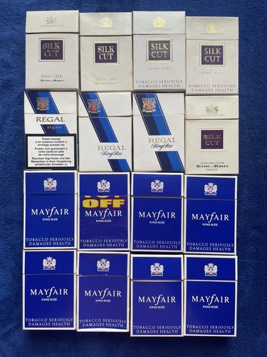 16x vintage cigarette packets - 16x,