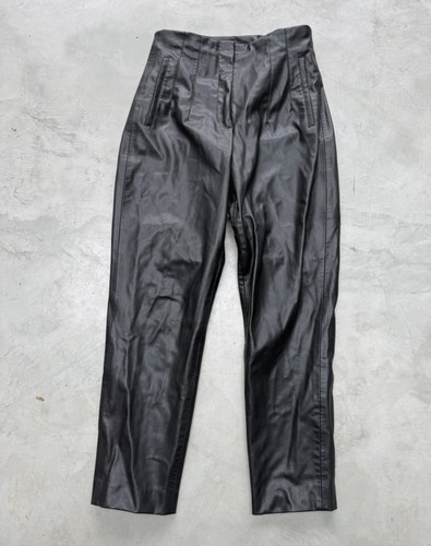 Zara faux leather trousers