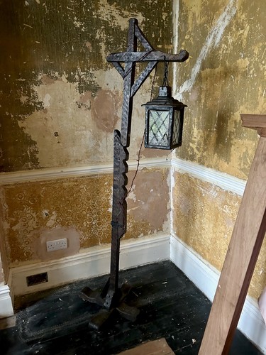 Antique arts crafts adzed - &,