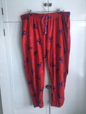 Next Ladies Size XL Light Fleece Elasticated Waist Side Pockets Pyjama Trousers.