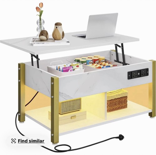 White coffee table - white,