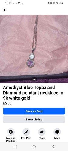 9ct white gold - , diamond