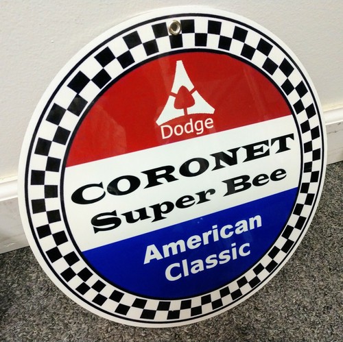 Dodge coronet super bee sign - super,