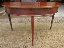 19th century mahogany demi lune hall side table ref 871