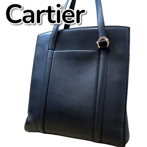 Cartier leather tote bag - tote, black