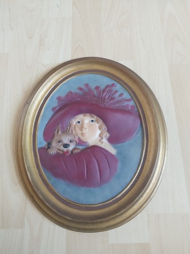 Vintage ceramic wall - ceramic, plaque