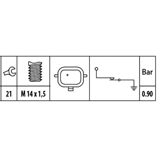 Hella oil pressure sensor - hella,