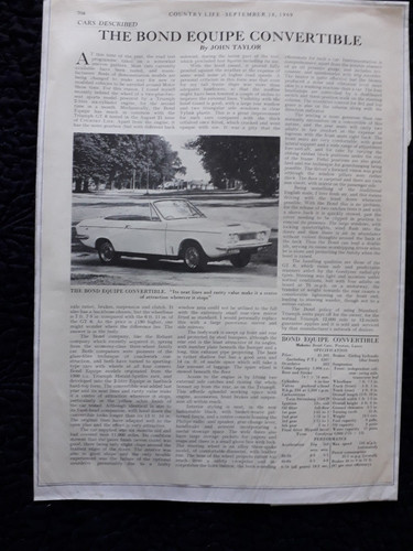 1969 bond equipe - bond,