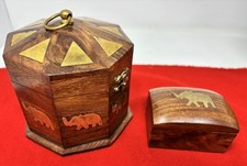 2 xHandmade Wooden Jewellery