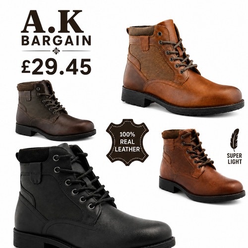 Mens leather redtape military - mens,
