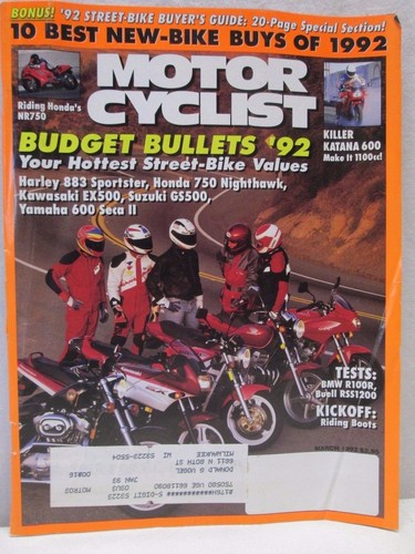 Motorcyclist magazine march - motorcyclist,