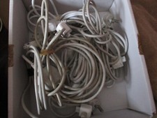 Job Lot 10 x Genuine Original Apple Macbook UK Mains Power Extension Cable Lead