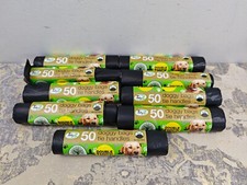 TidyZ 450 DOGGY BAGS WITH TIE HANDLES EXTRA STRONG & EXTRA LARGE (9 rolls of 50