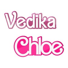 Personalised Barbie Name Plate