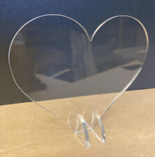Heart Clear Acrylic Sign
