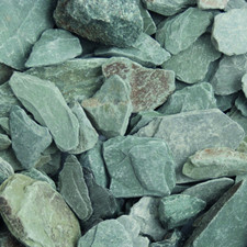 Green Slate Decorative Chippings Stone Garden Paths Polybag 40mm Approx 20kg