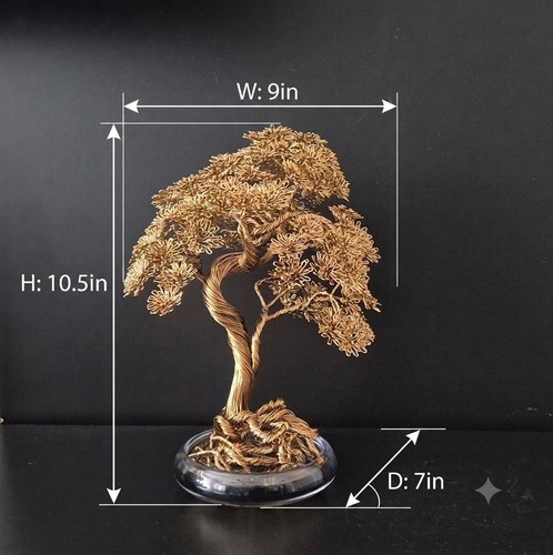 Vintage gold wire tree - gold,