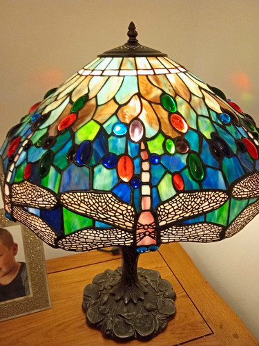 Tiffany style dragonfly - tiffany,