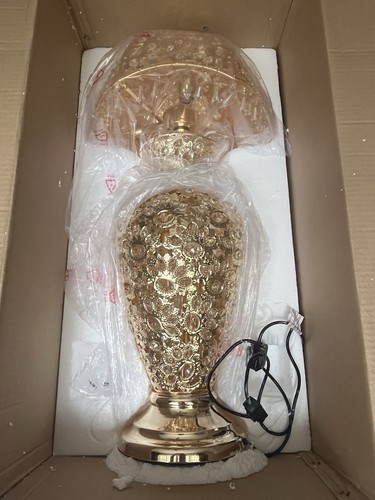 Large gold table lamp - 85cm, 7