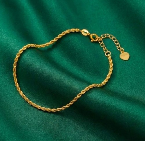 Solid 18ct gold bracelet - solid,