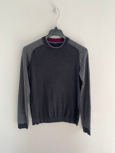Ted baker jumper grey knit - grey,