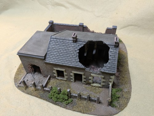 Well painted 28mm ww2 ruined - well,