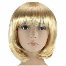 SHORT BOB WIG FANCY DRESS COSPLAY WOMENS LADIES WIGS POP PARTY COSTUME