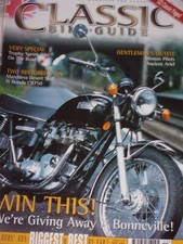 Classic Bike Guide 11/01  Harley Sportster, Triumph Bonneville, Honda CB750  etc