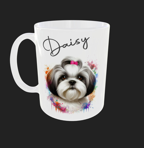 Personalised shih tzu mug - shih,