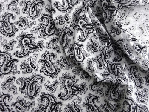 Vintage 1970s paisley cotton - vintage,
