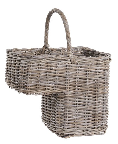 Stair basket grey and - grey, buff