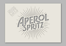 Aperol Spritz Stencil ---