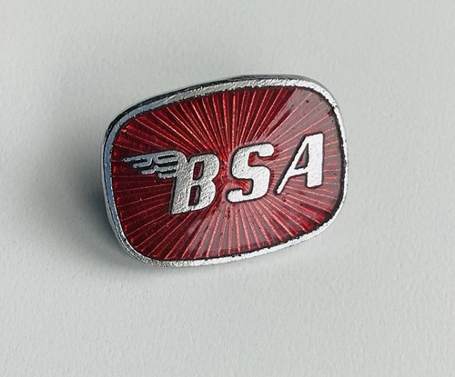 Bsa motorcycles vintage enamel - vintage,
