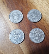 King George VI SIX PENCE 4