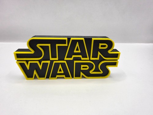 Star wars printed logo - wars, 3d