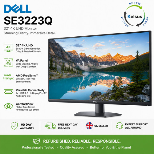 Dell se3223q 4k uhd - dell, 32"