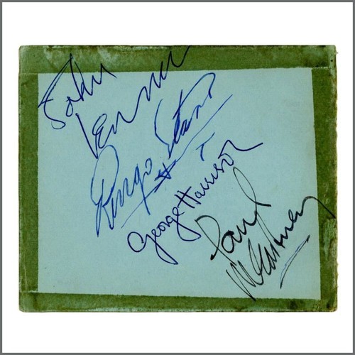 The beatles 1963 autographs - beatles,