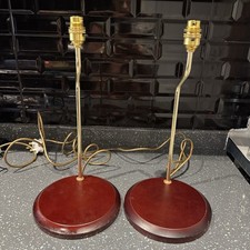 Pair Of  Vintage Brass Table