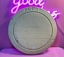 Old Wooden Bread Board Round