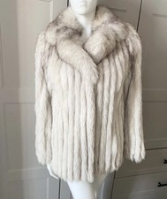 Real BLUE FOX FUR Coat SAGA