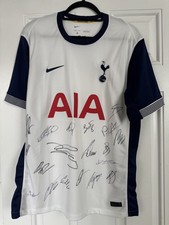 Tottenham Hotspur First Team Signed Shirt 2024-25 COA Included